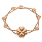 Heart4Heart Blossom Rose Gold Plated Bracelet-