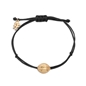 Fashionable.Me Cord Bracelet With Gold Plated Boube Motif-
