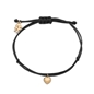 Fashionable.Me Cord Bracelet With Gold Plated Heart Motif-