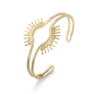 Shine on me gold plated bangle with sunray motif-