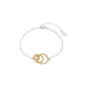 Vivid Symmetries silver chain bracelet with interlocking loops-