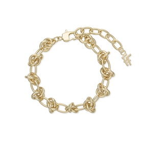 The Chain Addiction gold plated chain bracelet with knots-