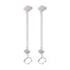 Chic Princess Silver Plated Long Earrings