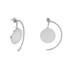 The Simple Reflection earrings with discus motif