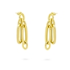 The Chain Addiction gold plated earrings with oval links