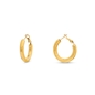 Hoops! engraved gold plated earrings-