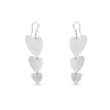 Hearts’ Symphony silver dangle earrings hearts motif