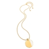 Style Candies Yellow Gold Plated White Enamel Long Necklace