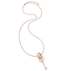 On Key Rose Gold Plated Long Necklace