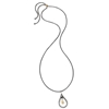 Style Drops Gun Plated Long Necklace