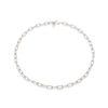 The Chain Addiction silvery chain necklace with rectangular links