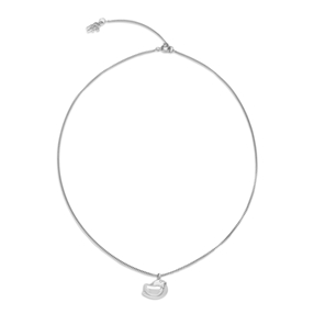Fashionable.Me Silver Chain Necklace With Bird Motif-