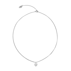 Fashionable.Me Silver Chain Necklace With Heart Motif-
