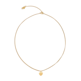 Fashionable.Me Gold Plated Chain Necklace With Heart Motif-