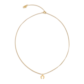 Fashionable.Me Gold Plated Chain Necklace With Horseshoe Motif-