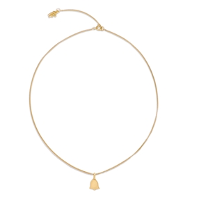 Fashionable.Me Gold Plated Chain Necklace With Bell Motif-