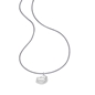 Fashionable.Me Grey Cord Necklace With Silver Bird Motif-