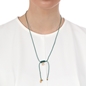 Fashionable.Me Cord Necklace With Gold Plated Horseshoe Motif-