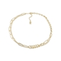 The Chain Addiction short double-chain gold plated necklace -