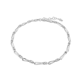 The Chain Addiction short silvery chain necklace-