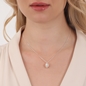 Fashionable.Me Silver Chain Necklace with Beehive Motif-