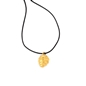 Fashionable.Me Cord Necklace With Gold Plated Beehive Motif-