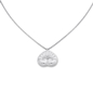 Archaics short silver necklace with anthemion-