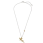 Star Sign short silver necklace with Sagittarius sign-