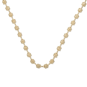 The Chain Addiction gold plated chain necklace with oval irregular links-