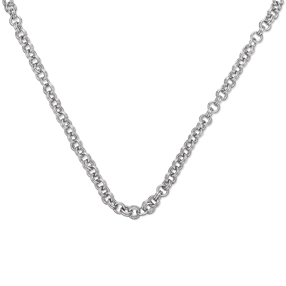The Chain Addiction silvery chain necklace with round links-