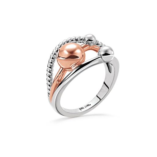 Style Bonding Silver Plated Ring-