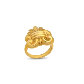 Archaics gold plated ring palmette-