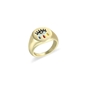 Graffiti Hue gold plated ring with colorful enamel-