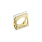 Dreaming Mood gold plated ring with ivory enamel-