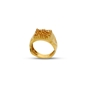 Mosaic moments bulky gold plated ring-