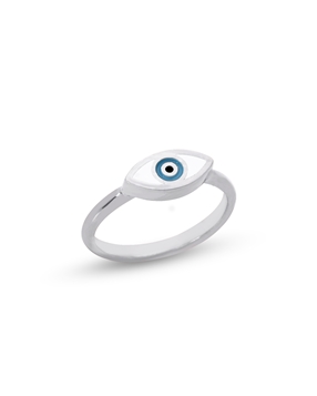 Eyez on me silver ring with eye motif-