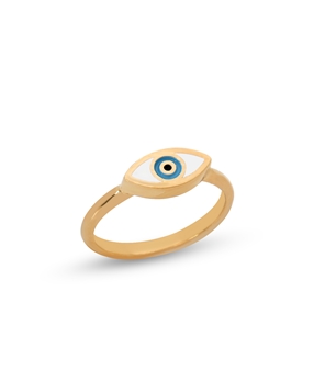 Eyez on me gold plated ring with eye motif-