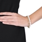 The Chain Addiction gold plated double chain bracelet with pearls-