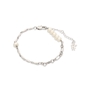 The Chain Addiction silvery chain bracelet with pearls-