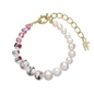 Dreaming Mood chain bracelet with ceramic beads and pearls-