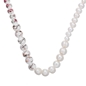 Dreaming Mood short necklace with ceramic beads and pearls-
