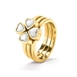 Heart4Heart Yellow Gold Plated Set Ring -
