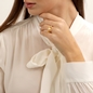 Treasure Lust gold plated ring white pearl and shell-