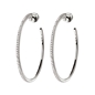 The Essentials Silver 925 Large Hoop Earrings-