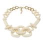 Impress Me necklace with irregular ivory motifs-