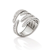 Fashionably Silver Temptation Rhodium Plated Stone Ring