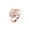 Discus Rose Gold Plated Large Ring