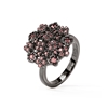 FF Bouquet Silver 925 Black Plated Small Ring