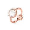 Heart4Heart Mirrors Silver 925 Rose Gold Plated Two Sided Ring