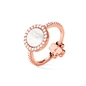 Heart4Heart Mirrors Silver 925 Rose Gold Plated Two Sided Ring-